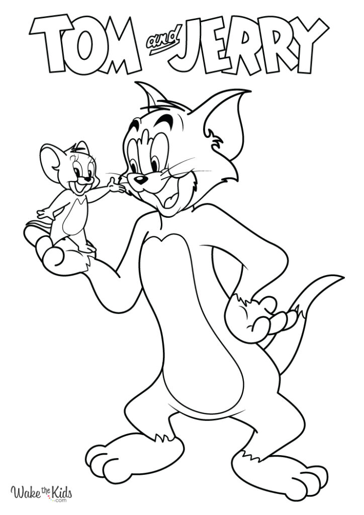 Tom and Jerry Coloring Pages (Free Printable PDFs) | WakeTheKids