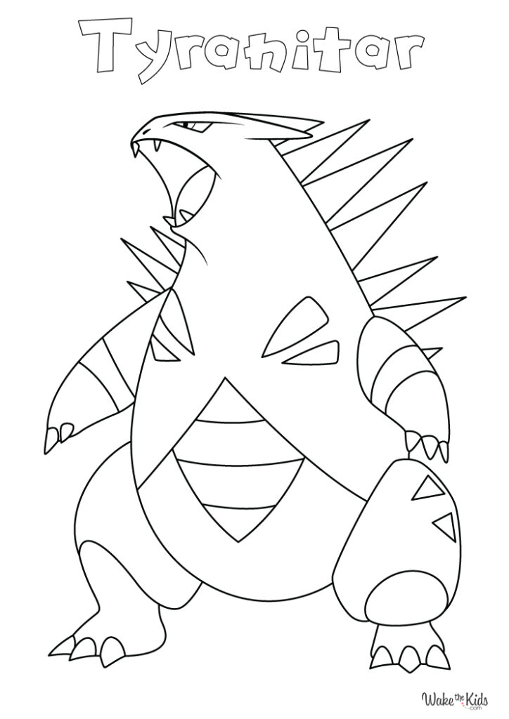 Tyranitar Coloring Pages