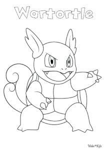 Wartortle Coloring Pages