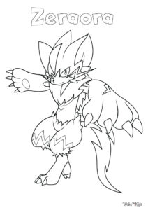 Zeraora Coloring Pages