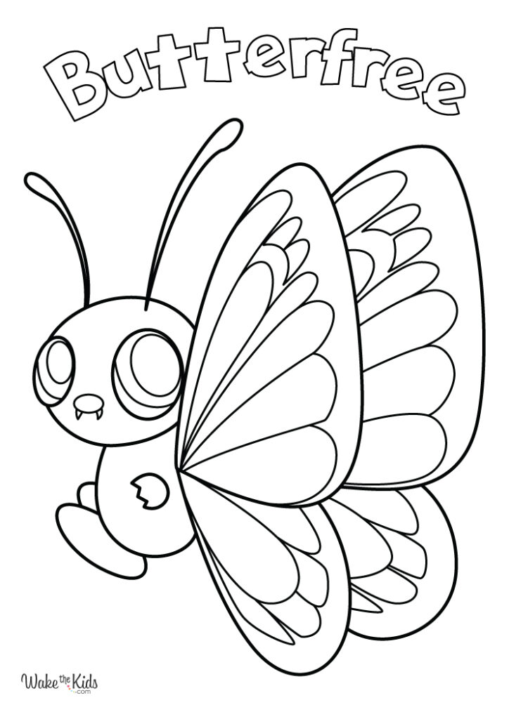 Butterfree Coloring Pages
