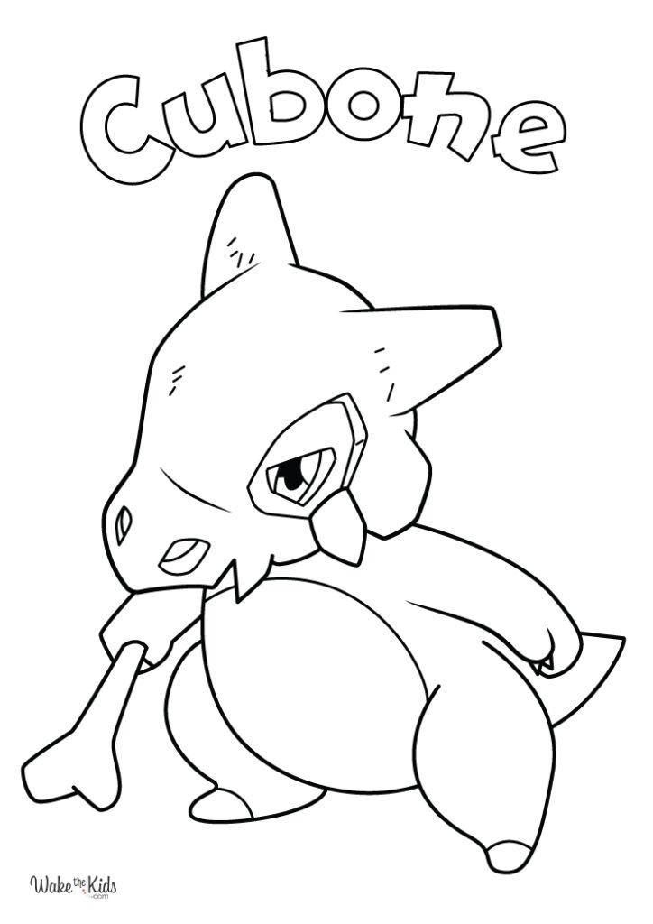 Cubone Coloring Pages
