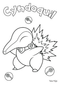 Cyndaquil Coloring Pages