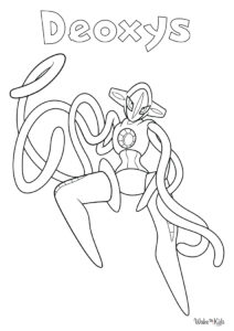 Deoxys Coloring Pages