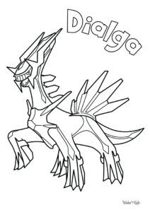 Dialga Coloring Pages