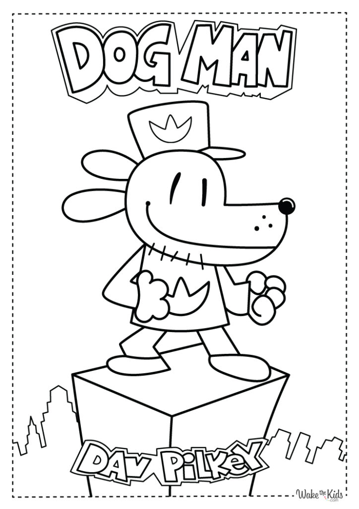 Dog Man Coloring Pages (Free Printable PDFs) | WakeTheKids