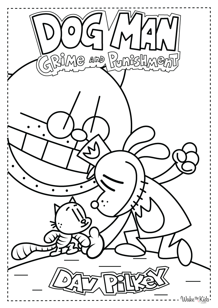 Dog Man Coloring Pages (Free Printable PDFs) | WakeTheKids