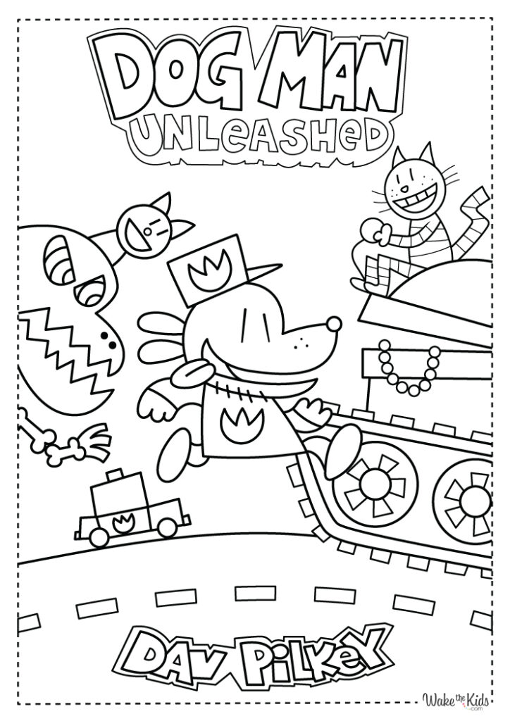 Dog Man Coloring Pages (Free Printable PDFs) | WakeTheKids