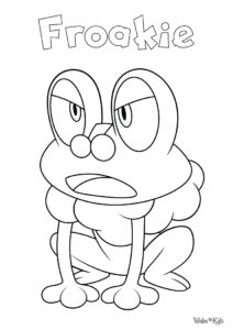 Froakie Coloring Pages