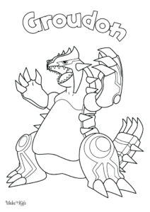 Groudon Coloring Pages