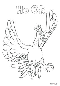 Ho Oh Coloring Pages