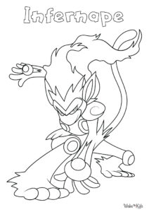 Infernape Coloring Pages