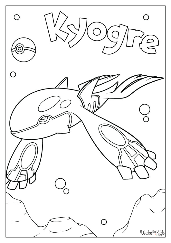 Kyogre Coloring Pages (Free Printable PDFs) | WakeTheKids