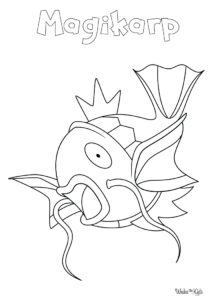 Magikarp Coloring Pages