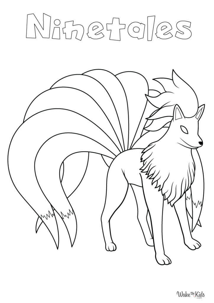 Ninetales Coloring Pages