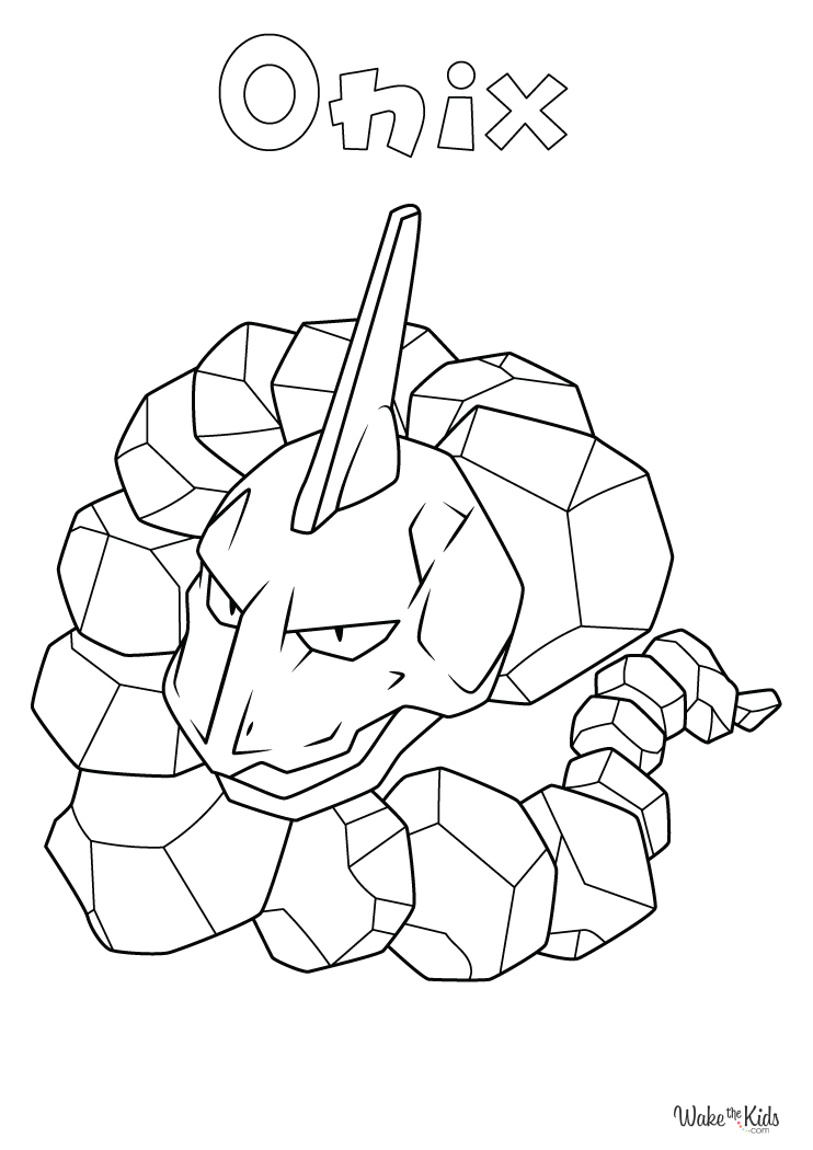 Onix Coloring Pages (Free Printable PDFs) | WakeTheKids