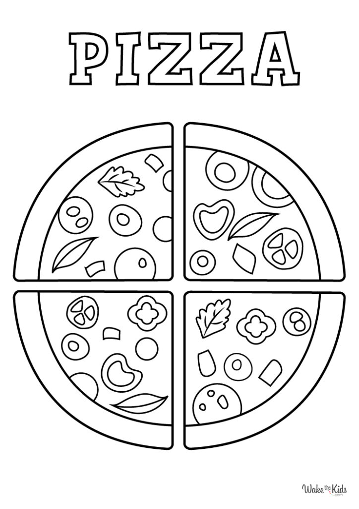 Pizza Coloring Pages