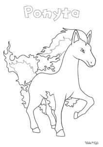 Ponyta Coloring Pages