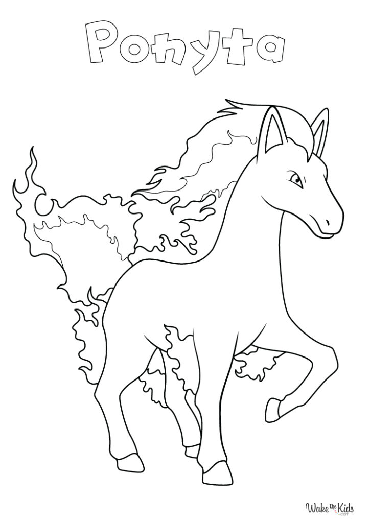 Ponyta Coloring Pages