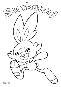 Scorbunny Coloring Pages