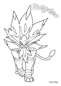 Solgaleo Coloring Pages
