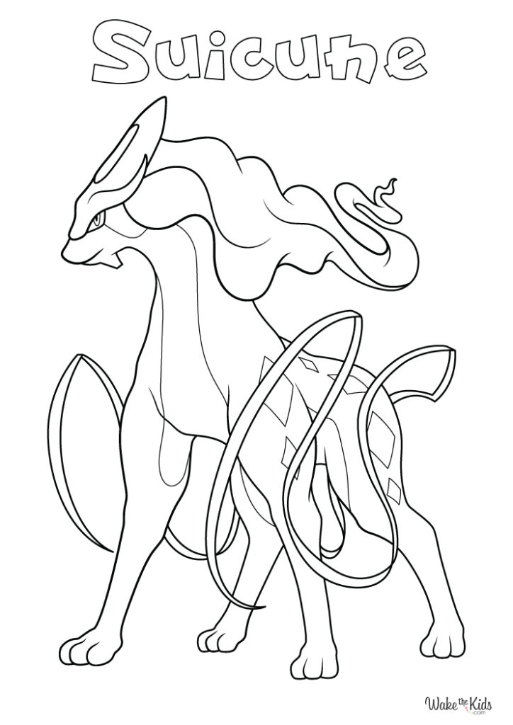 Suicune Coloring Pages
