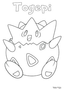 Togepi Coloring Pages