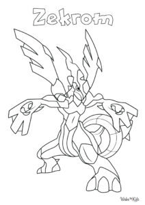Zekrom Coloring Pages