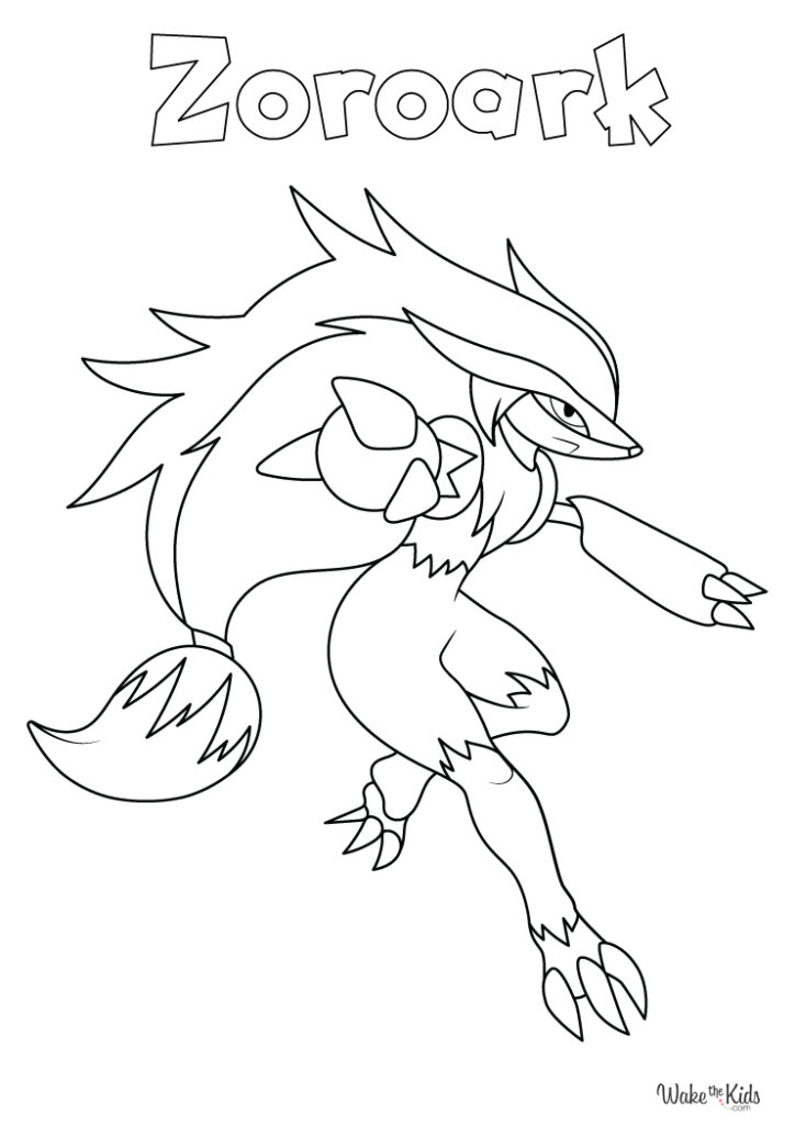 Zoroark Coloring Pages