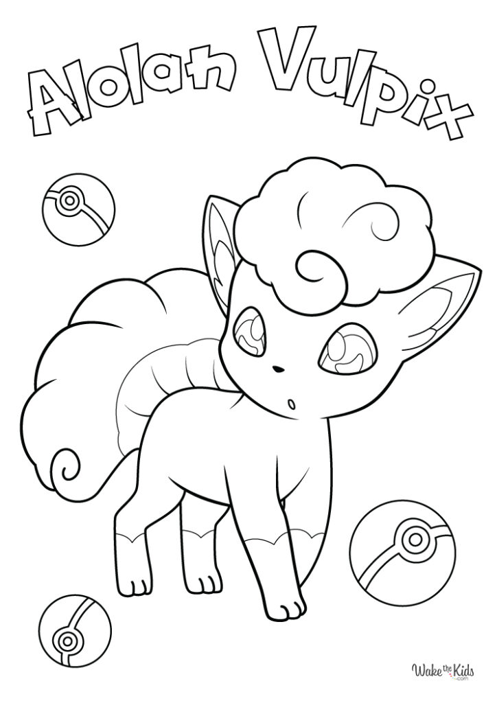 Vulpix Coloring Pages (Free Printable PDFs) | WakeTheKids