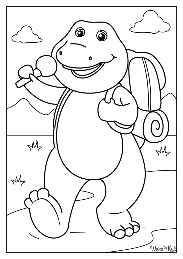 Barney and Friends Coloring Pages (Free Printable PDFs) | WakeTheKids