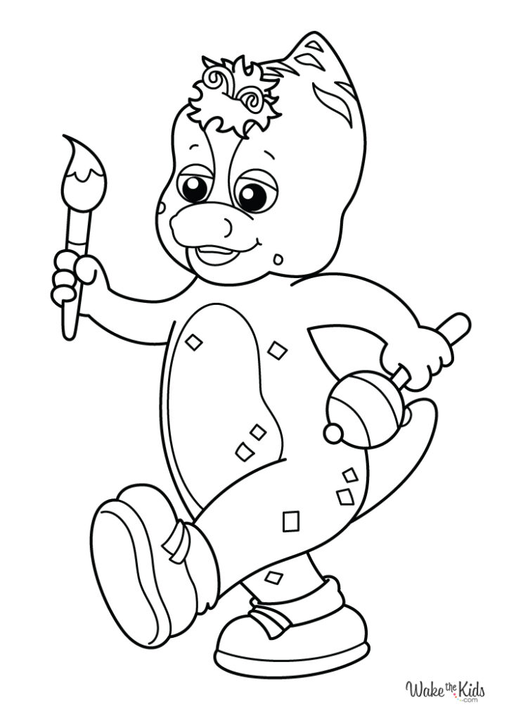 Barney and Friends Coloring Pages (Free Printable PDFs) | WakeTheKids