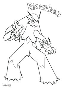 Blaziken Coloring Pages