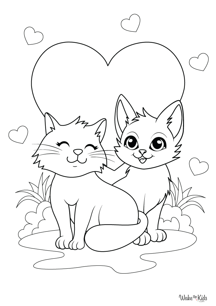 Cat Valentine Coloring Pages