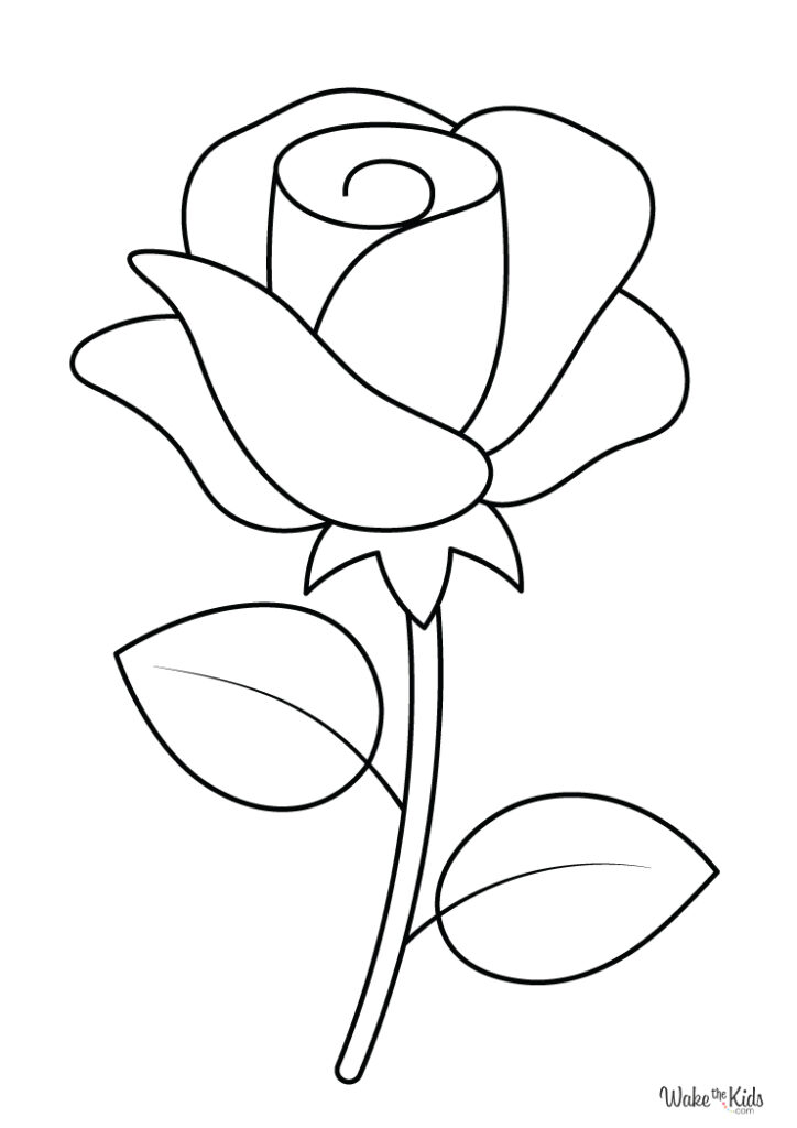 Free Rose Coloring Pages (Printable PDFs) | WakeTheKids