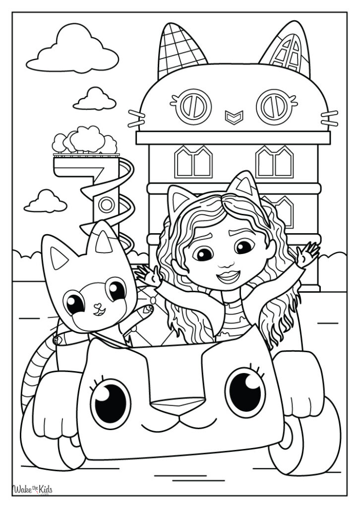 Gabby's Dollhouse Coloring Pages (Free Printable PDFs) | WakeTheKids