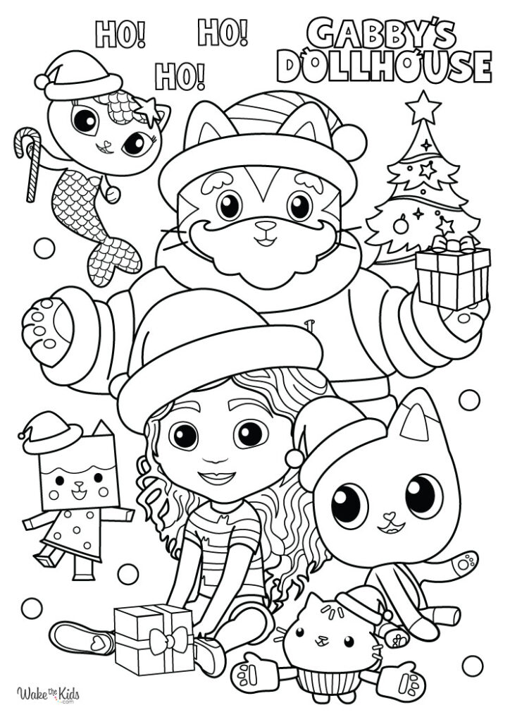 Gabby's Dollhouse Coloring Pages (Free Printable PDFs) | WakeTheKids