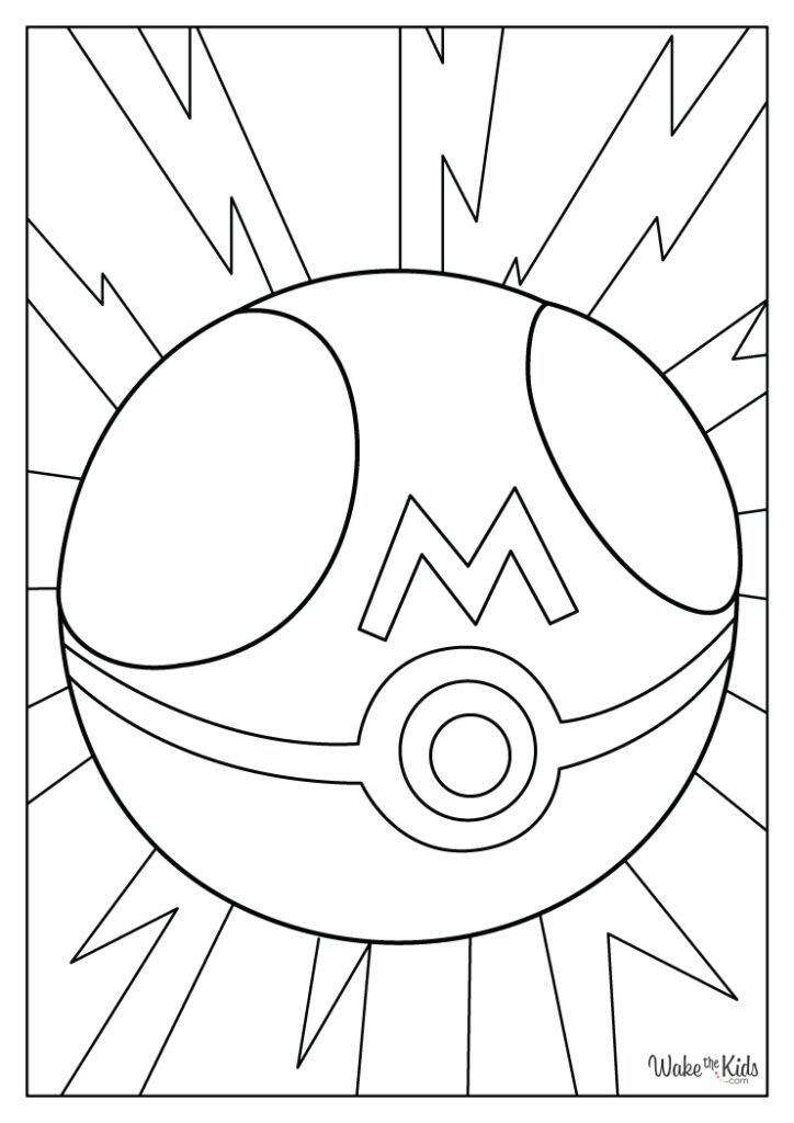 Pokéball Coloring Pages (Free Printable PDFs) | WakeTheKids