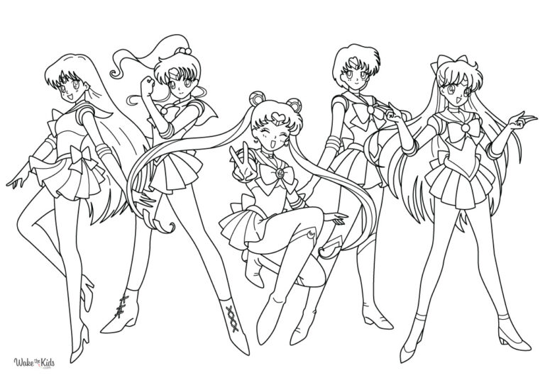 Sailor Moon Coloring Pages (Free Printable PDFs) | WakeTheKids