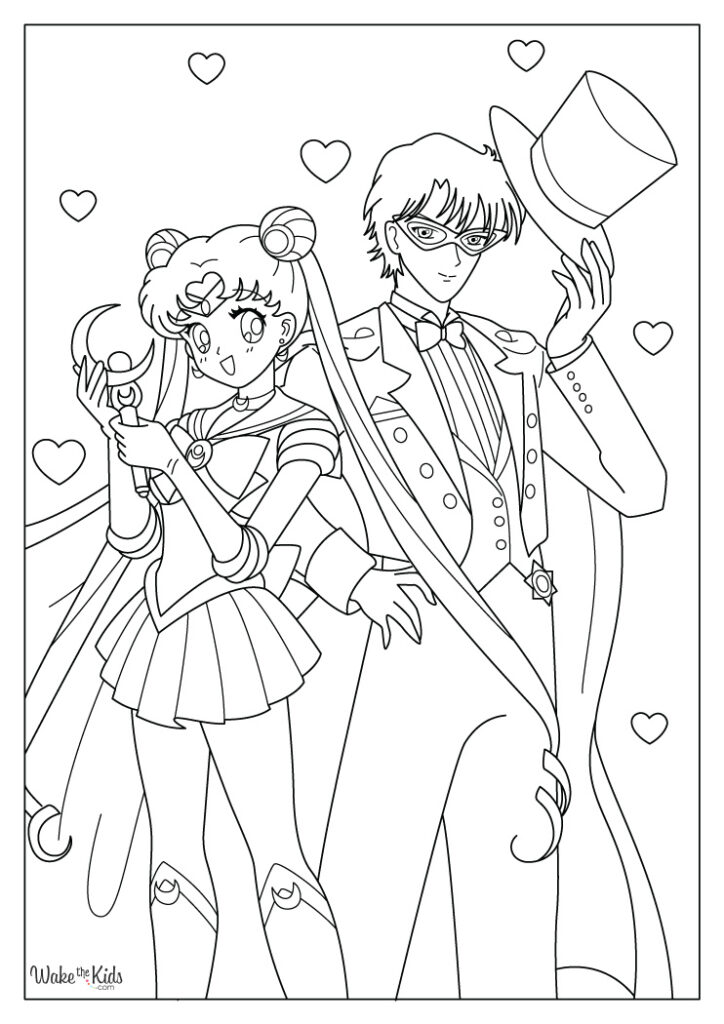 Sailor Moon Coloring Pages (Free Printable PDFs) | WakeTheKids