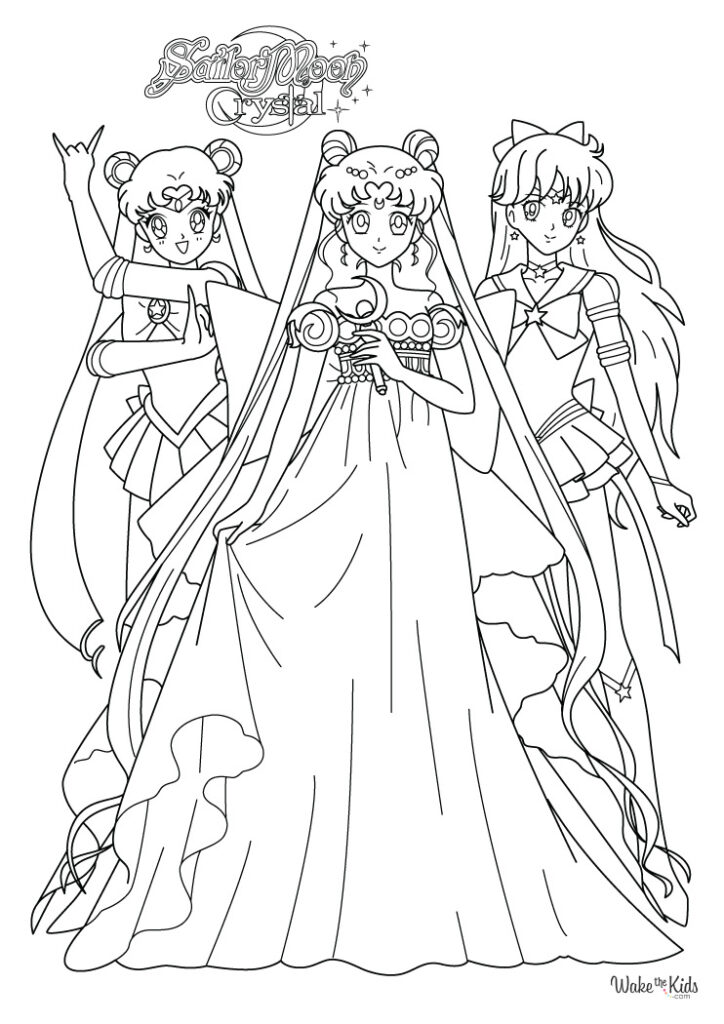 Sailor Moon Coloring Pages (Free Printable PDFs) | WakeTheKids
