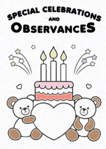 Celebrations and Observances Coloring Pages