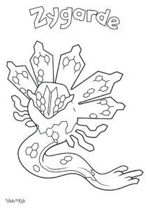 Zygarde Coloring Pages