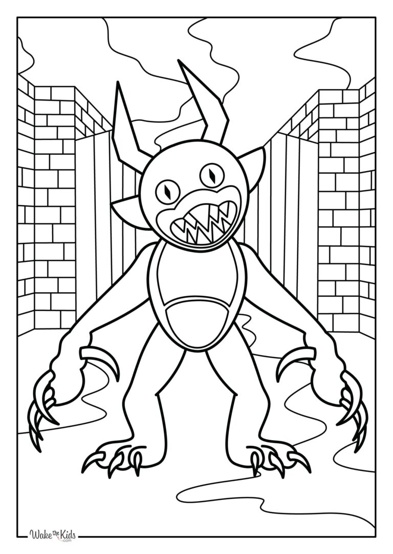 Rainbow Friends Coloring Pages (Free Printable PDFs) | WakeTheKids