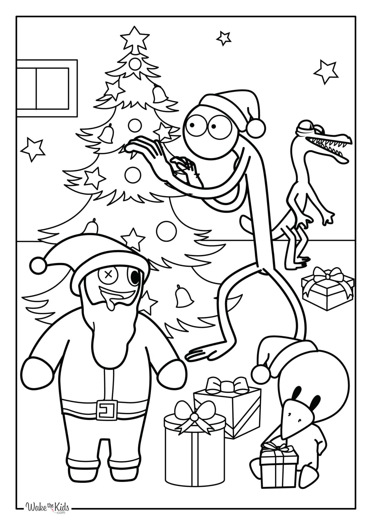 Rainbow Friends Coloring Pages (Free Printable PDFs) | WakeTheKids