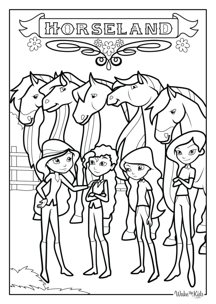 Horseland Coloring Pages