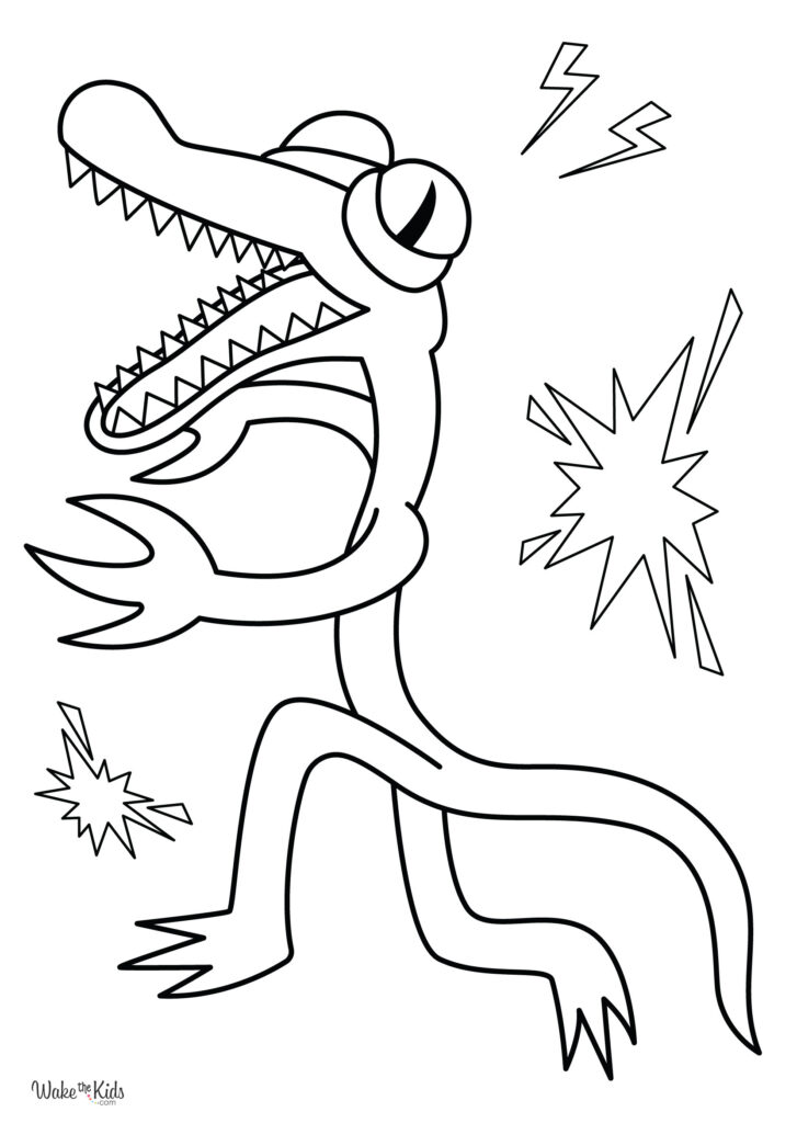 Rainbow Friends Coloring Pages (Free Printable PDFs) | WakeTheKids