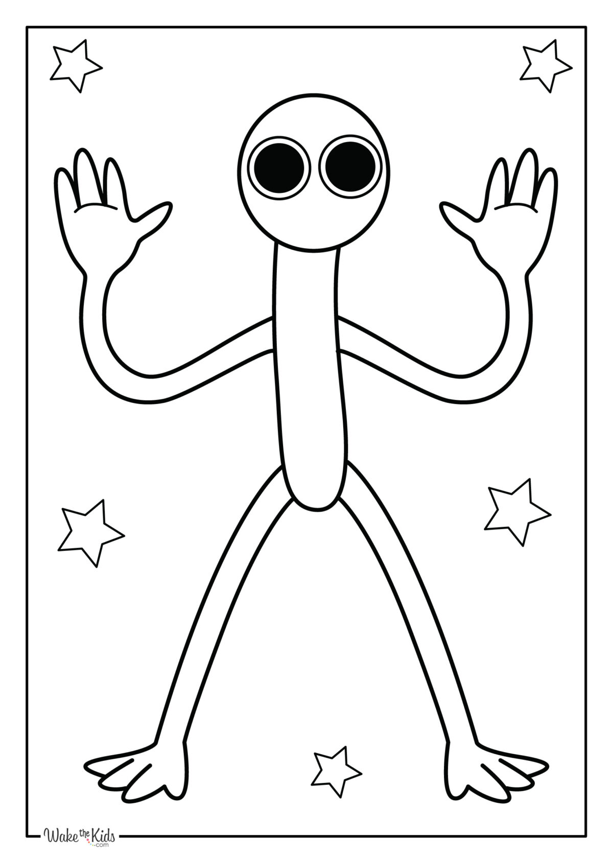 Rainbow Friends Coloring Pages (Free Printable PDFs) | WakeTheKids