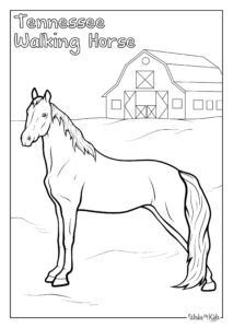 Tennessee Walking Horse Coloring Pages