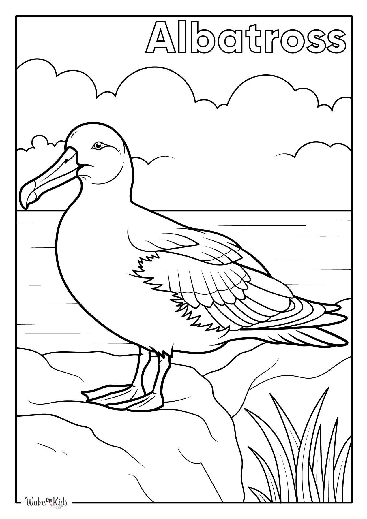 Albatross coloring pages free printable pdfs wakethekids